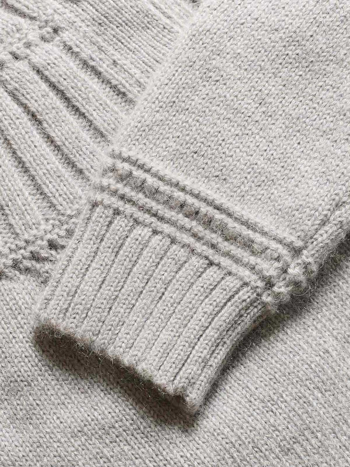 Lofty Textured Yoke Cardigan