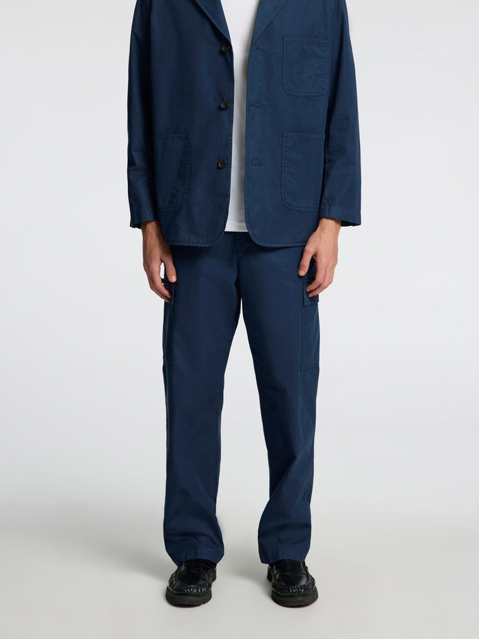 Loose Fit Cargo Pants - Dark Blue
