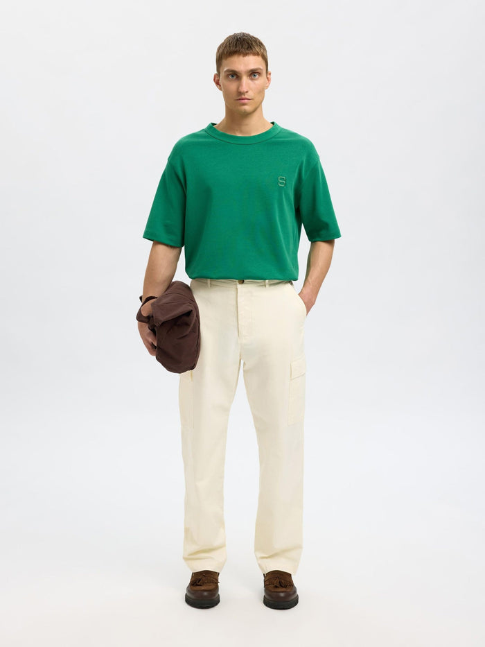 Loose Fit Cargo Pants - Off-White