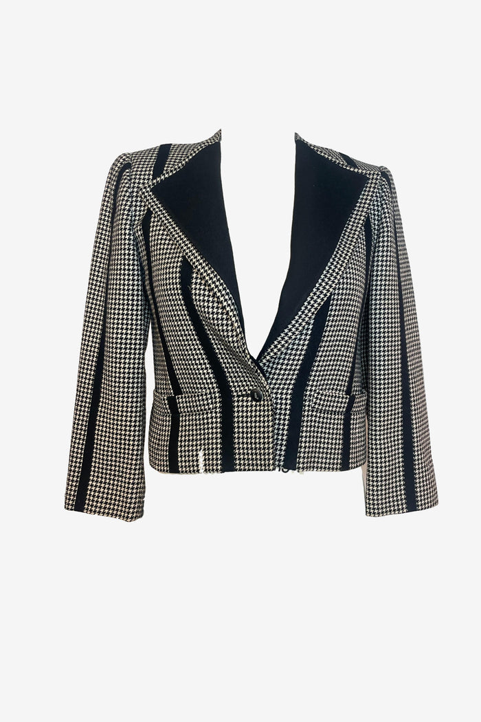 Louis Feraud Houndstooth Tailored Blazer image 0