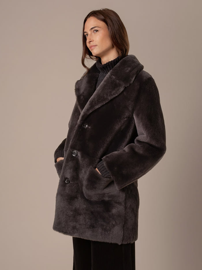 Luxe Shearling Longline Jacket