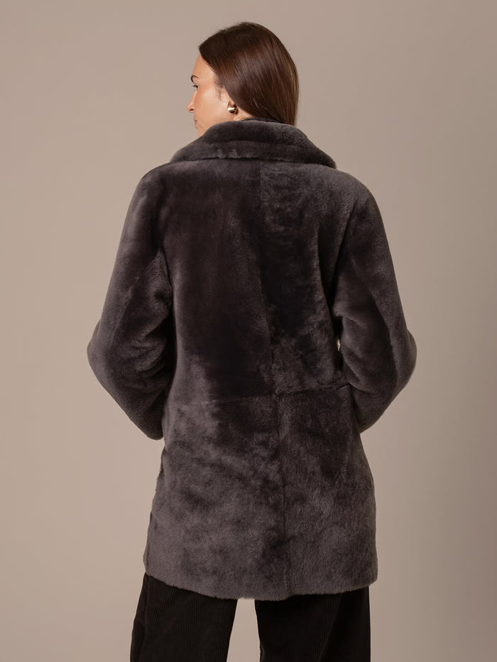 Luxe Shearling Longline Jacket