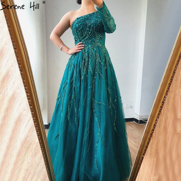 green one shoulder / 2
