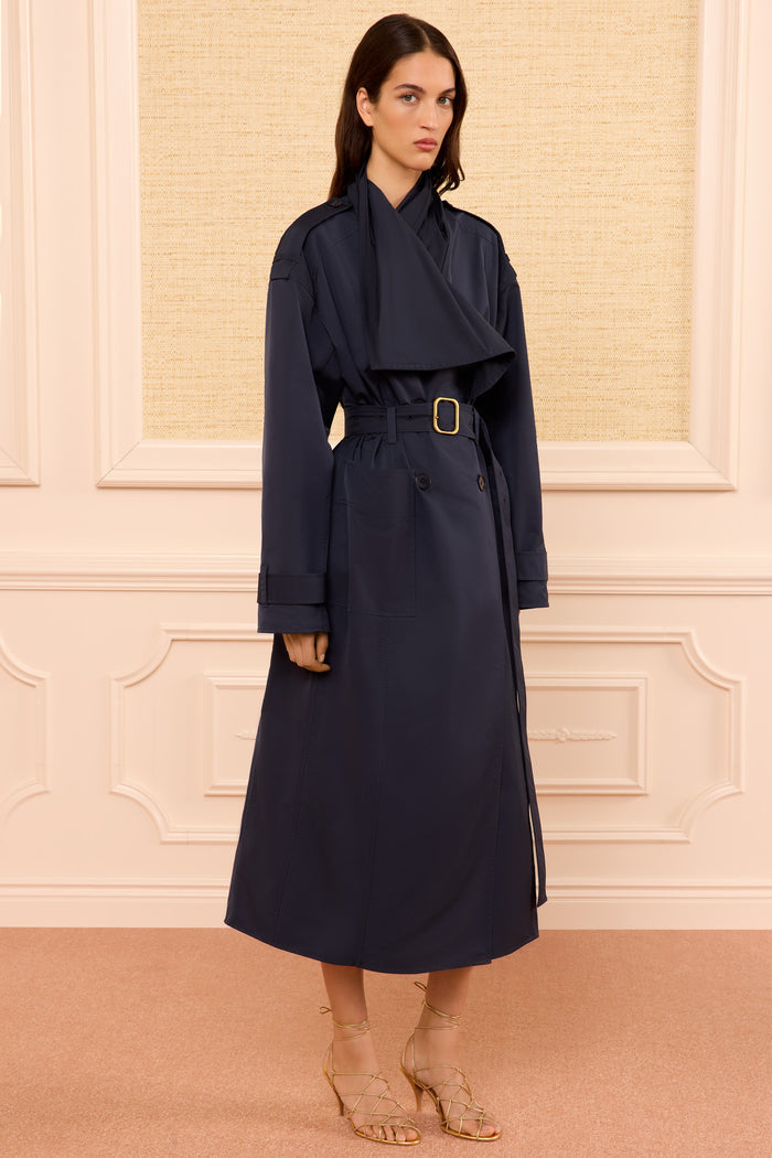 Marcelle Trench Coat - Midnight