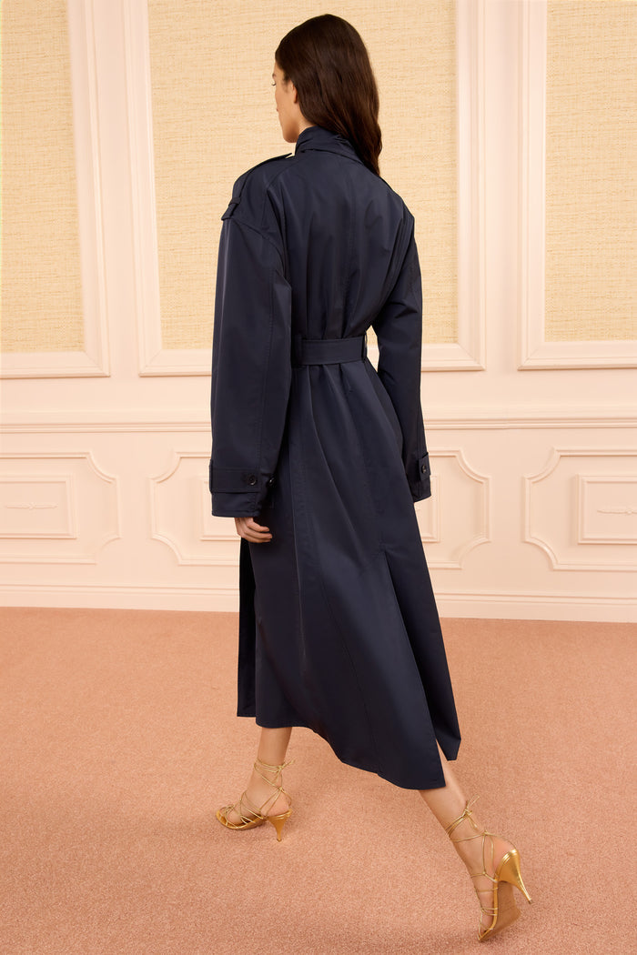 Marcelle Trench Coat - Midnight