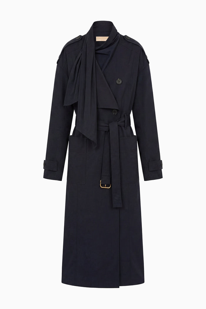 Marcelle Trench Coat - Midnight