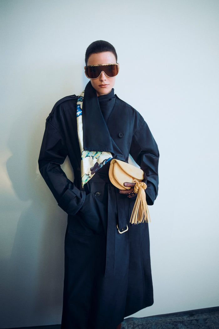 Marcelle Trench Coat - Midnight