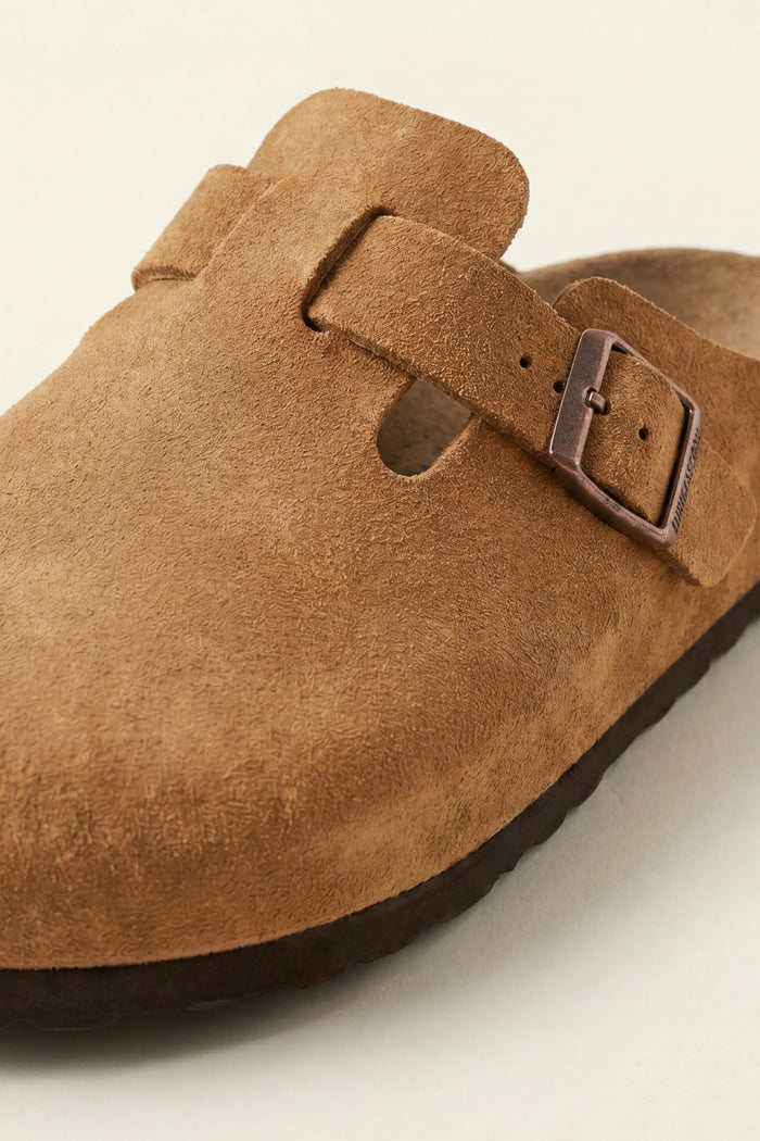 Marcello Suede Clog Camel