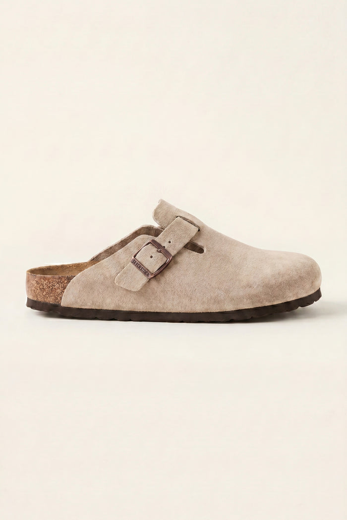 Marcello Suede Clog Oatmeal