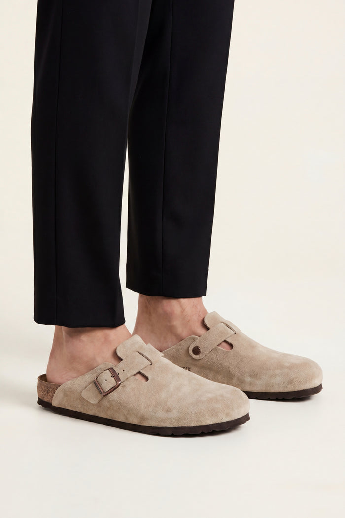 Marcello Suede Clog Oatmeal