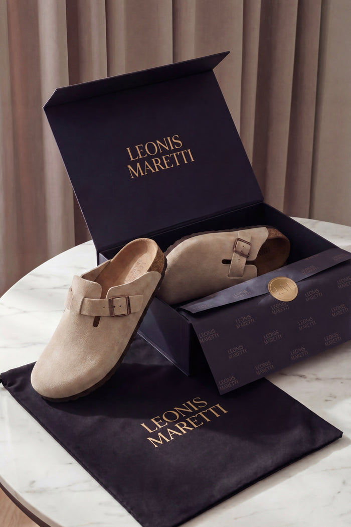 Marcello Suede Clog Oatmeal