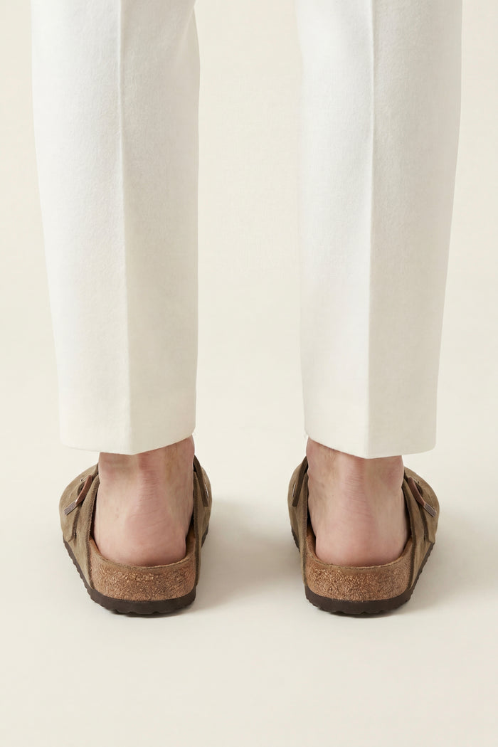 Marcello Suede Clog Taupe Brown
