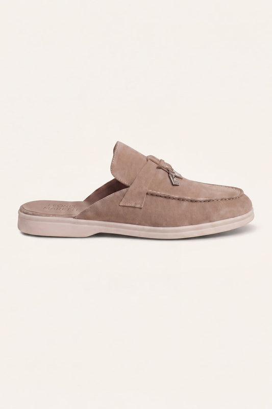 Maretti Buckle Mule Beige