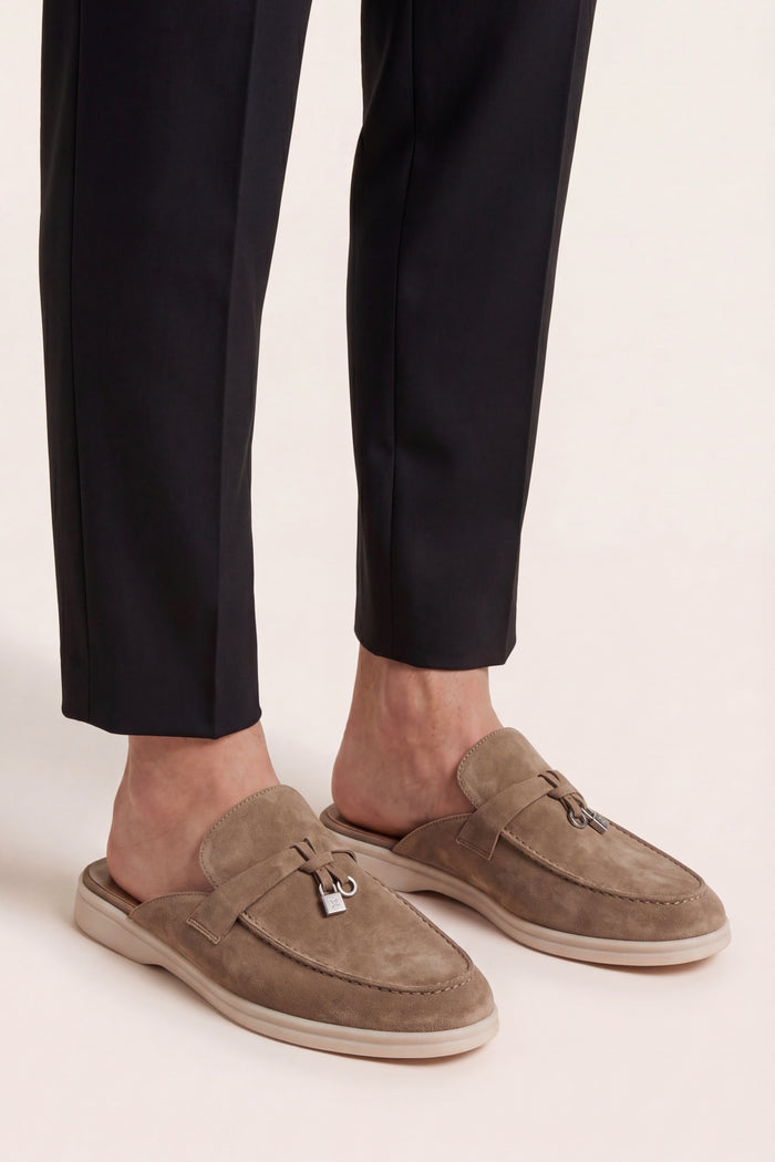 Maretti Buckle Mule Beige