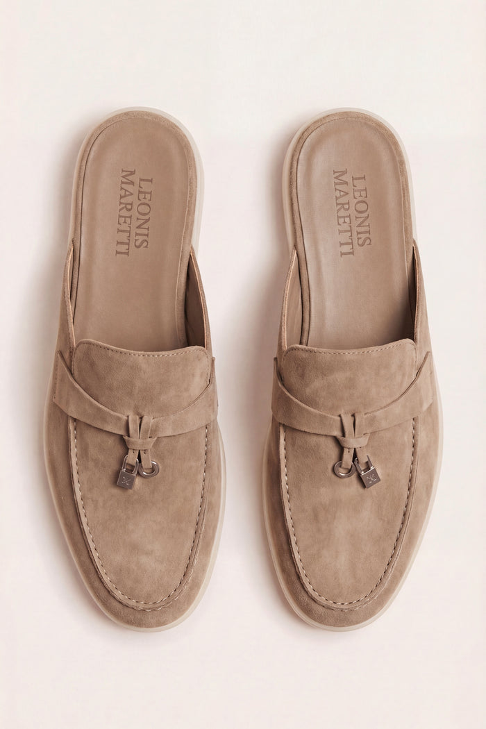 Maretti Buckle Mule Beige