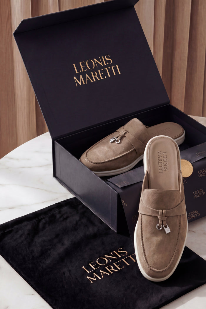 Maretti Buckle Mule Beige