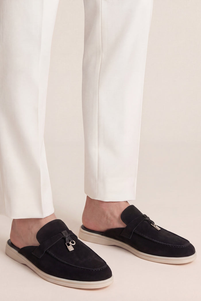 Maretti Buckle Mule Black