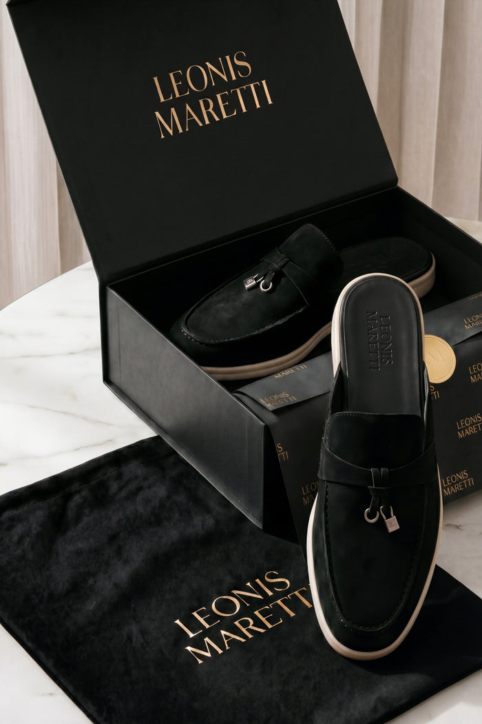 Maretti Buckle Mule Black