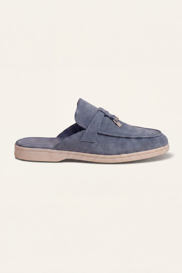Maretti Buckle Mule Blue