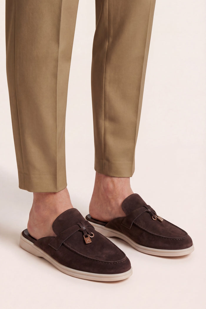 Maretti Buckle Mule Burgundy