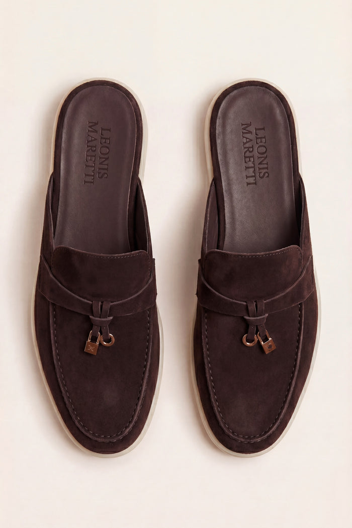 Maretti Buckle Mule Burgundy