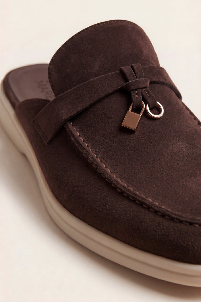 Maretti Buckle Mule Burgundy