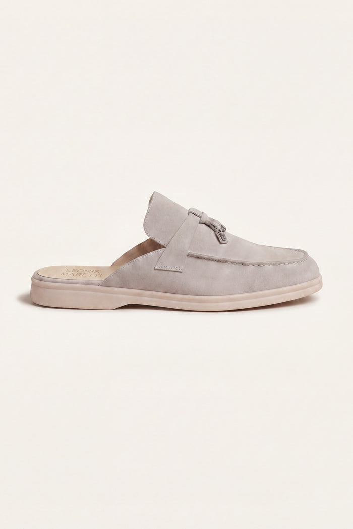 Maretti Buckle Mule Light Beige