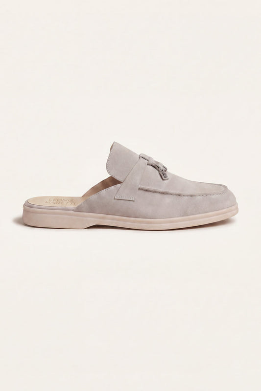 Maretti Buckle Mule Light Beige