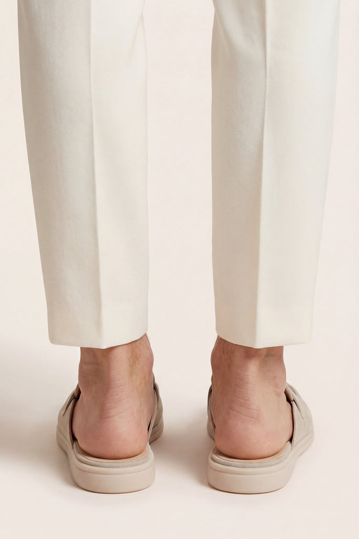 Maretti Buckle Mule Light Beige