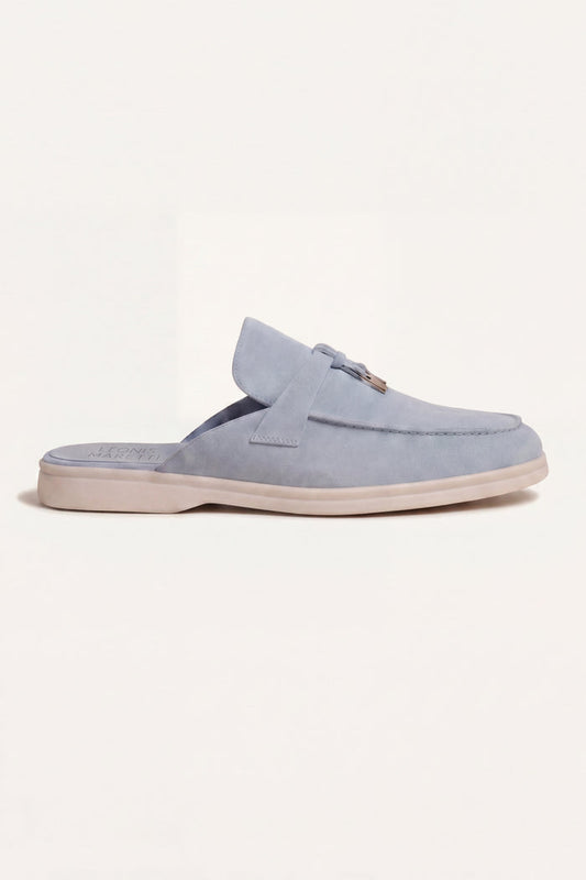 Maretti Buckle Mule Light Blue
