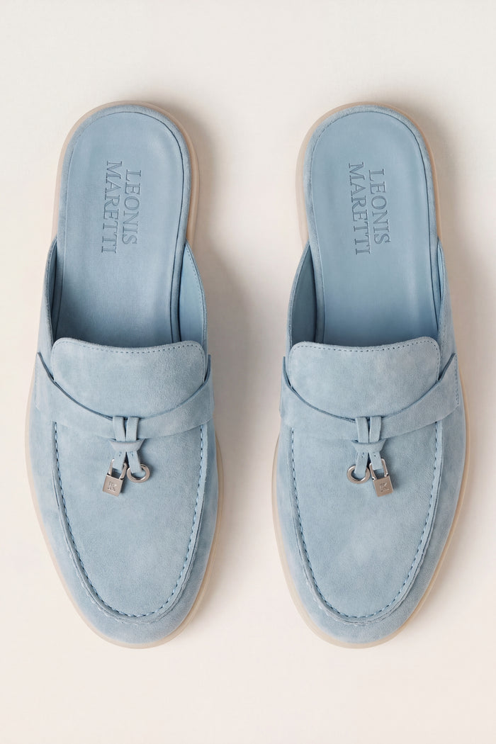 Maretti Buckle Mule Light Blue