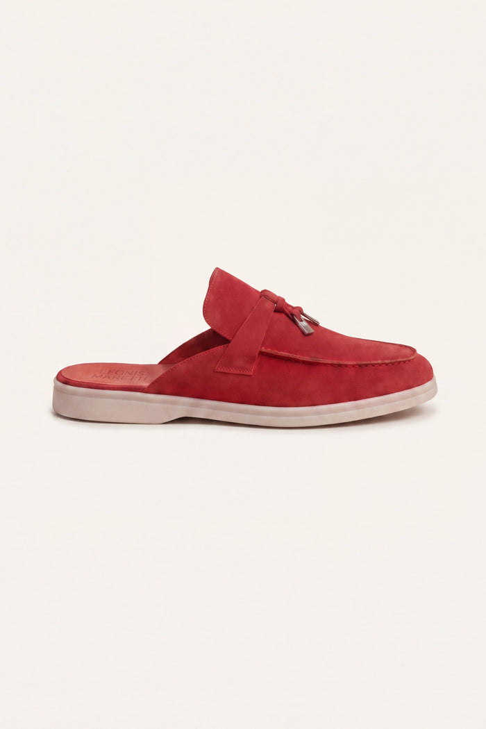 Maretti Buckle Mule Red