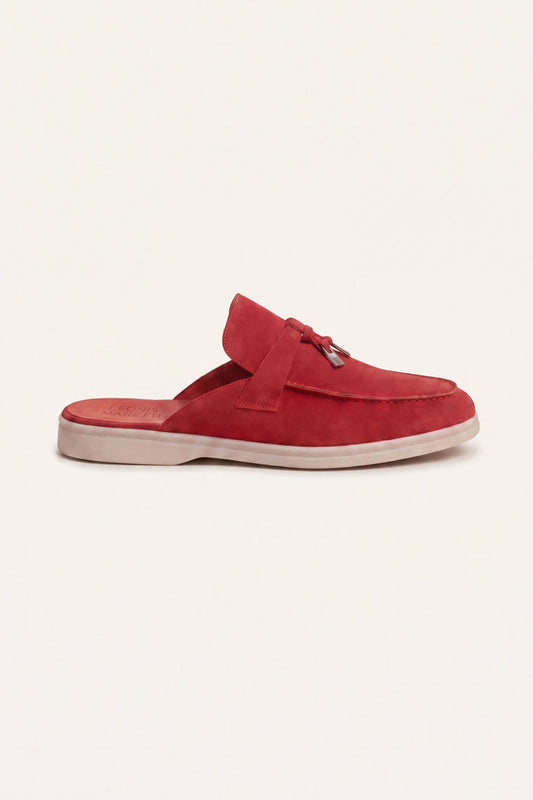 Maretti Buckle Mule Red