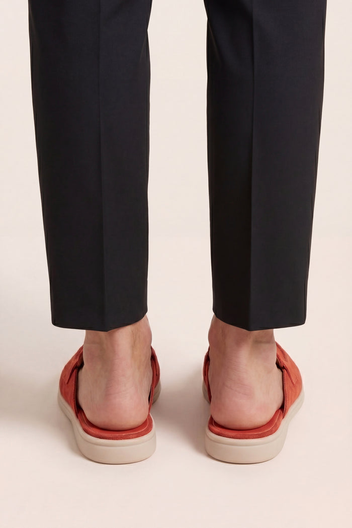 Maretti Buckle Mule Red