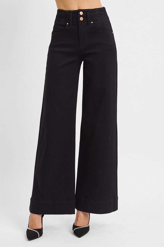 Margo Wide Leg Onyx Pants