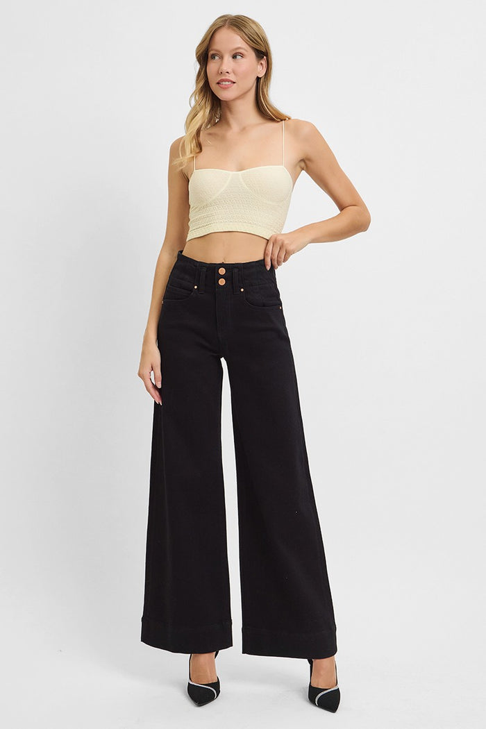 Margo Wide Leg Onyx Pants