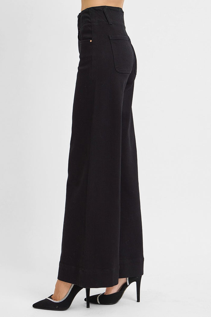 Margo Wide Leg Onyx Pants
