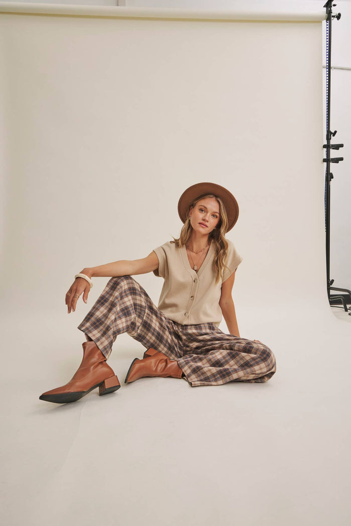Margot Cotton Knit Vest