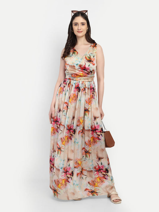 Marrie Dress women’s modal satin dress with elegant modern styling