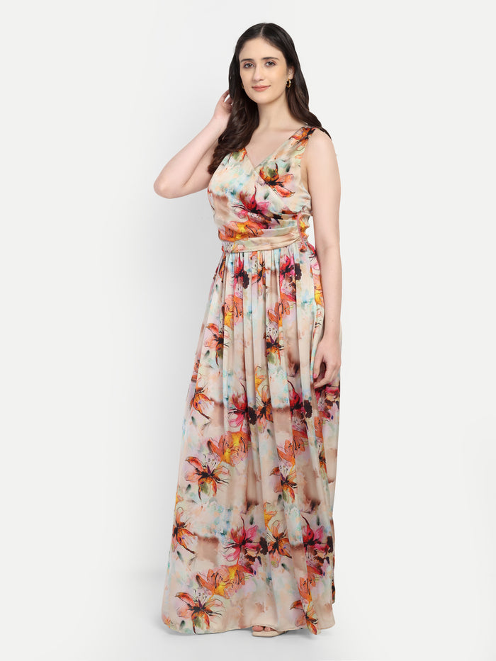 Marrie Dress women’s modal satin dress with elegant modern styling