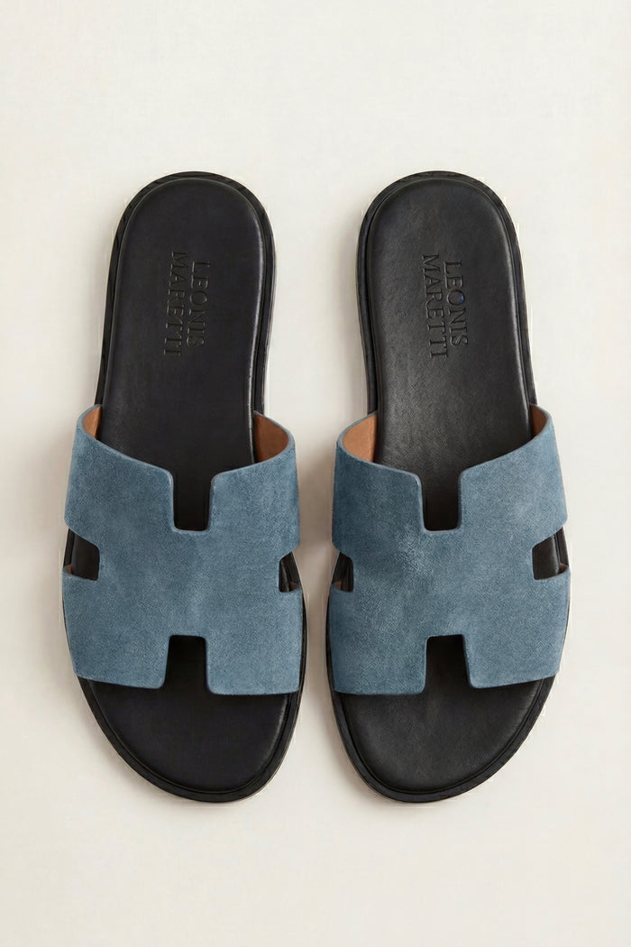 Matera Suede Sandal Blue