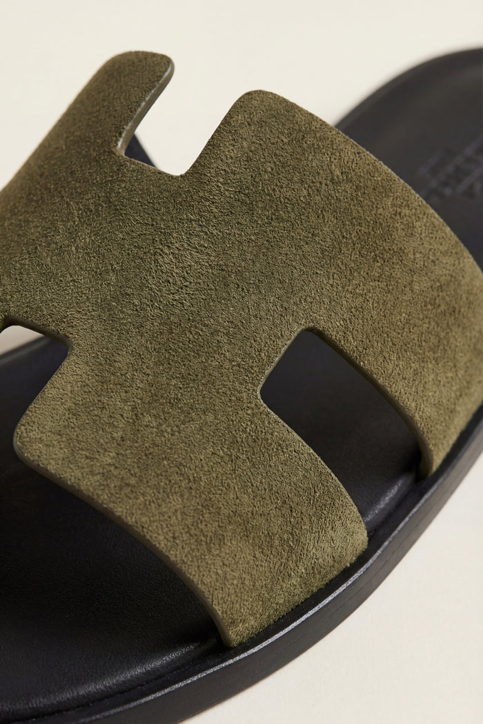 Matera Suede Sandal Olive