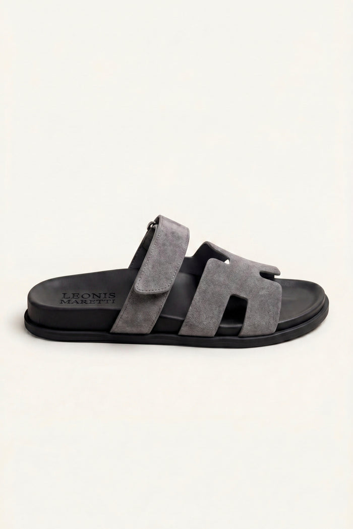 Matera Suede Strap Sandal Grey