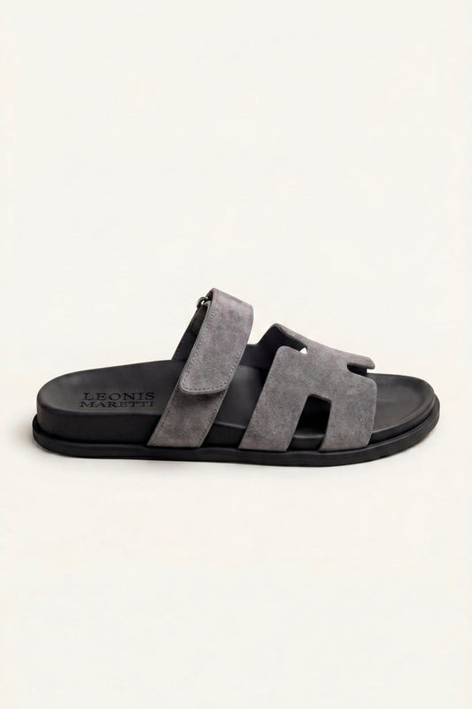 Matera Suede Strap Sandal Grey
