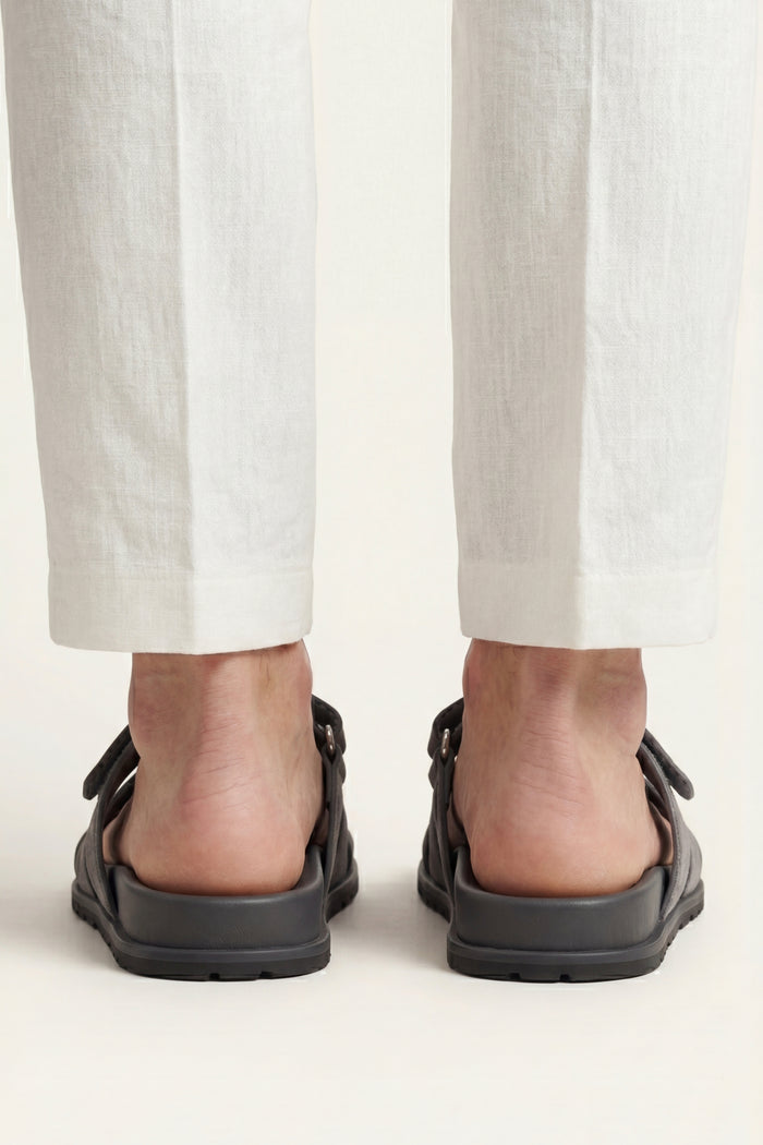 Matera Suede Strap Sandal Grey
