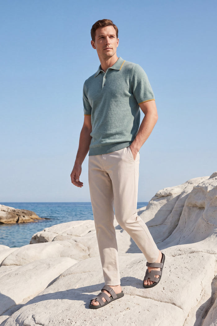 Matera Suede Strap Sandal Grey