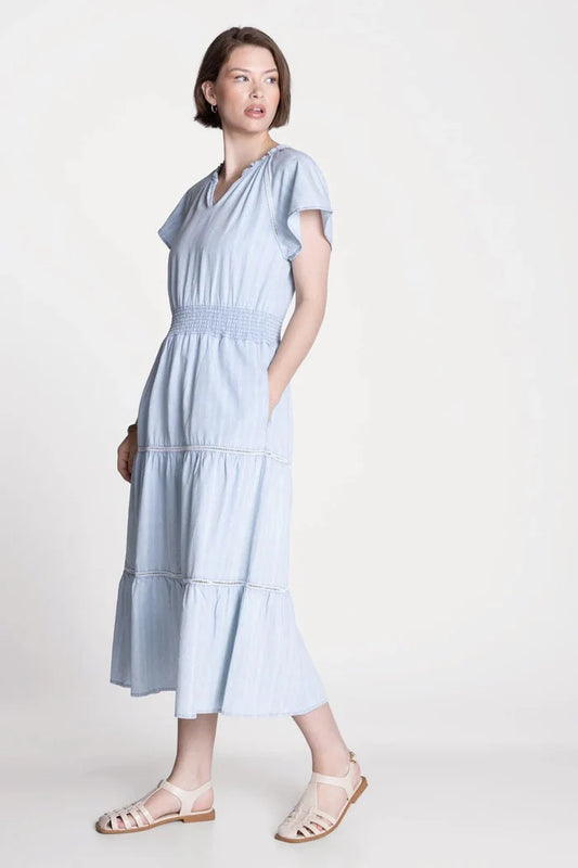 Maya Smocked Midi Dress