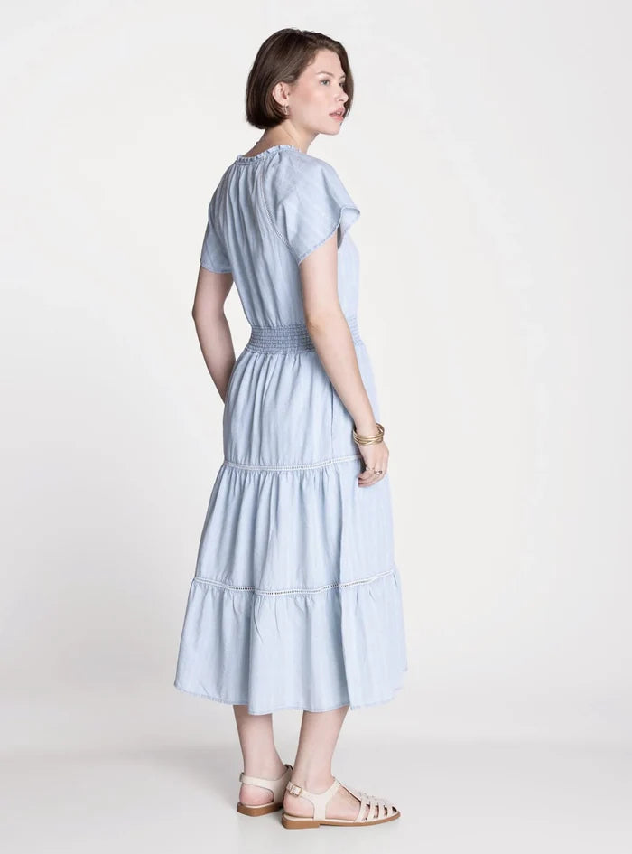 Maya Smocked Midi Dress
