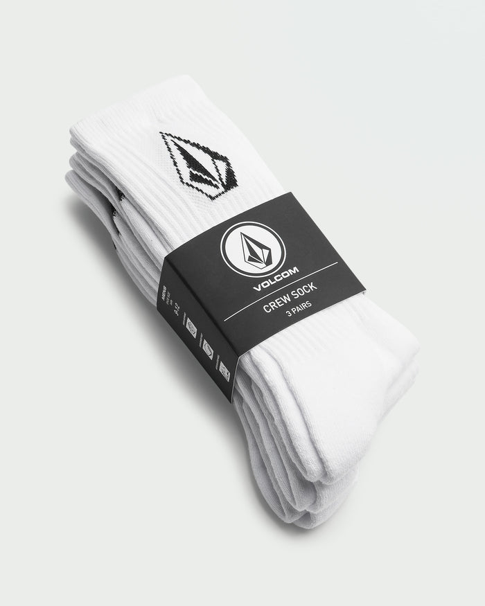 Mens Full Stone 3 Pack Crew Socks