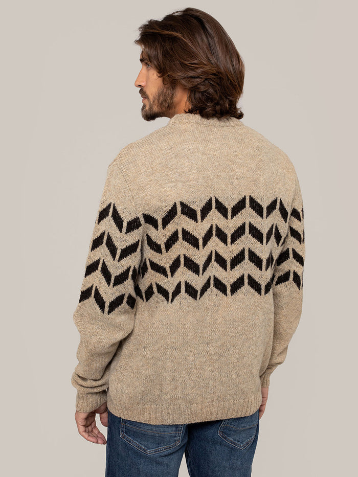 Men's Shetland Chevron Jumper